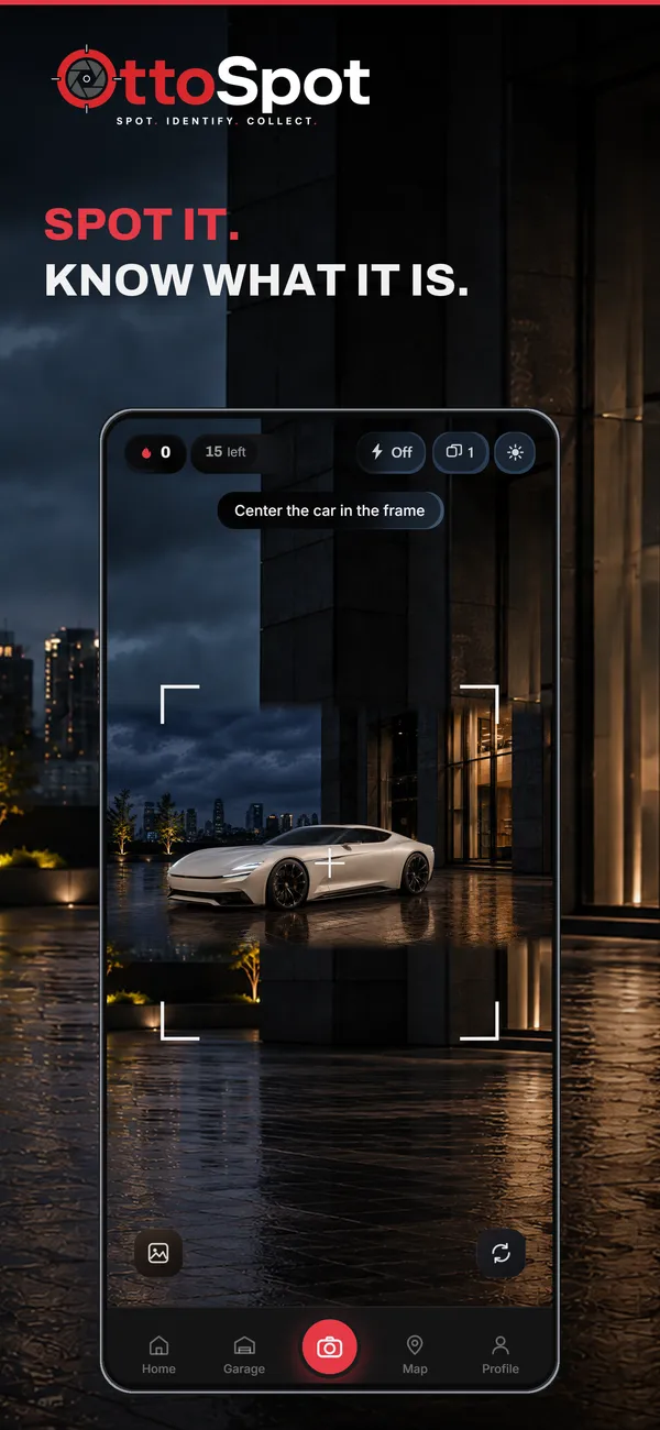 The OttoSpot camera, framing a car